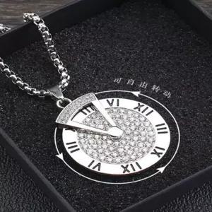 롱목걸이 남성용 티타늄 스틸 체인 패션 스타일 변색방지 펜던트 목걸이