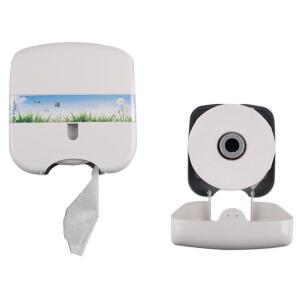 [2개구성] CMBS 디스펜서 화장실걸이 휴지 케이스 업소용 롤 공중화장실 대용량 점보 화장지 LWB5D9DD