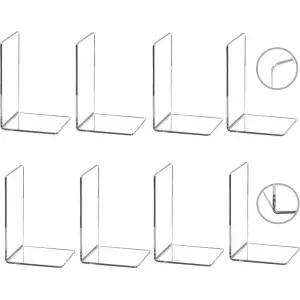 북레스트 독서대 68 개 북 선반용 투명 아크릴 데스크탑 오거나이저 책영화CD용 스토퍼