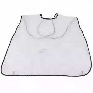 ( )앞머리커트망토 셀프 이발 투명 앞치마 가운 차단 방수 커트 비닐 머리카락 미용 수염가운