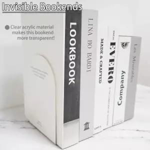 북레스트 독서대 미끄럼방지 아크릴 북 학교 도서관 데스크탑 정리함 클리어 책 선반용