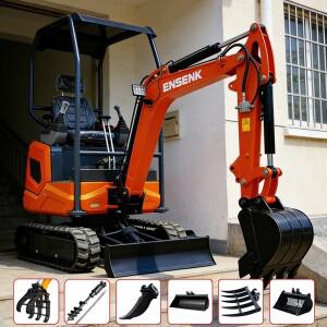 1.7/1.5톤 미니 굴삭기 디젤 건설 장비 정원용 굴착기 썸 클램프