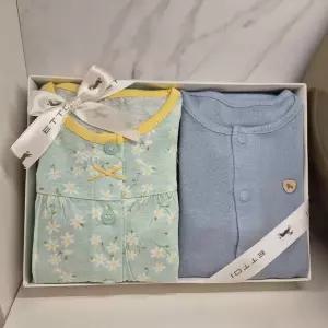 [에뜨와](천안아산점)(신생아,출산,백일,돌선물)(이월)하벤슬림내의(블루)+데이지내의2종세트