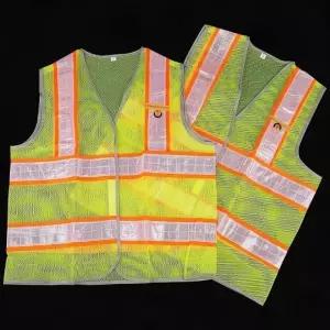 형광 반사 조끼 오렌지라인 망사 야간 작업 안전복 건설 도로 야외 활동 시인성