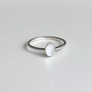 실버925 문스톤 원석 은반지 6월 탄생석