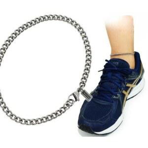 티타늄 발찌 4mm 27cm 건강 스트랩 발찌 금속 규격 화이텐 체인 스포츠