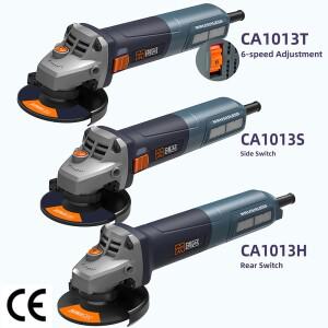 125mm 5인치 1300W 헤비듀티 AC 무브러시 앵글 그라인더 (대리석, 석재, 금속 절단, 연마, 그라인딩용)