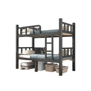 이층침대프레임 쌍둥이 자매 네이비색 2명침대 4다리형 너비90cm 길이200cm 기숙사 성인