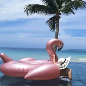 성인용 대형 로즈골드 백조 물놀이튜브 수영장 플라밍고 감성 여름 바다 휴가용품