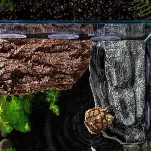 어항용품 침대 흡착식 거북이육지 건조대 어항장식 애완용