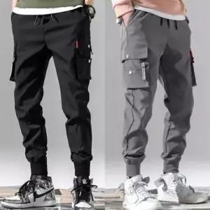 [JED] 밴드 시보리 바지 트레이닝 카고바지 포켓 조거팬츠 팬츠 허리밴딩 남녀공용