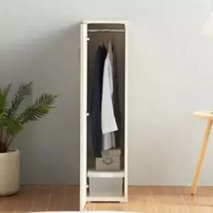1인용 옷장 슬림 심플 서랍 원룸 옷장 행거 소형 침실 캐비닛 수납형 정리함 수납장 가구 틈새 수납 철제