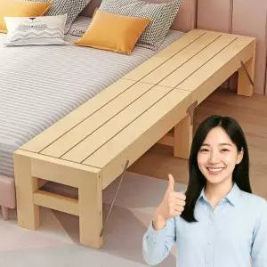 확장침대 평상 헤드없는 사이드 패널 프레임 원목 배드