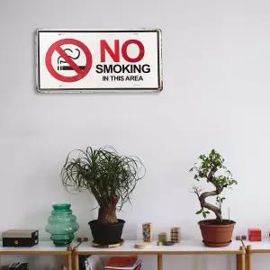 금연 빈티지 철제 액자 인테리어 소품 노스모킹 호프집장식 레트로