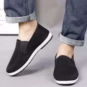 남성 털 안감 깔끔한 디자인 패션 스니커즈 슬립온