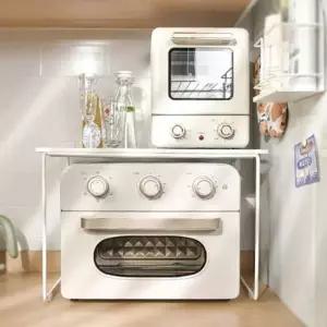 주방 렌지거치대 공간 활용 오븐선반 정리대 깔끔한 선반 수납용품