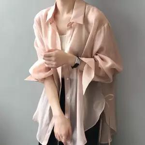 [디작소]심플 사이드 리본 포인트 데일리 여름 셔츠 (39783474)