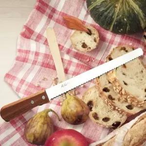 [하프클럽/브이와이]손잡이 우드 빵칼(중)톱니 식빵칼 식도칼 제