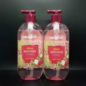 LG 오가니스트 마카다미아 크랜베리 바디워시 500g x 2개