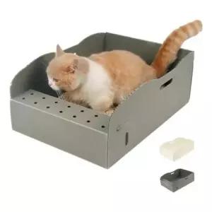 [반려] 휴대용 고양이 화장실 접이식 배변판 외출 변기 냥냥이 애견용품