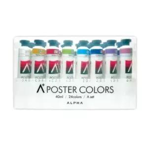 입시물감 알파 에이플러스 포스터칼라 B 40ml 24색A