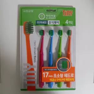 닥터버들 컴팩트헤드 타이니 2단 미세모 충치케어 4개입