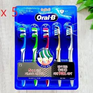 오랄비 어드벤티지 컴플리트 5웨이 클린 칫솔 3개입+탁월한 세정력 2개입 / 5팩