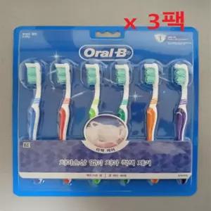 오랄비 후레쉬 클린 칫솔 6개입 x 3팩 / 큰 헤드 40모