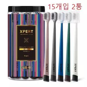 크리오 엑스퍼트 멀티케어 와이드 항균초극세모 칫솔 15개입 x 2개