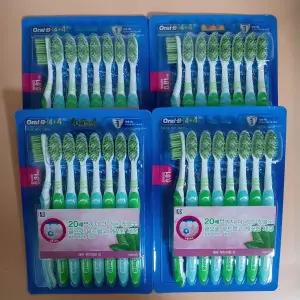 오랄비 저자극 케어 그린티 칫솔 4+4개입 4팩