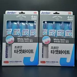 조르단 타겟화이트 프라그 제거 칫솔 4개입 x 2개