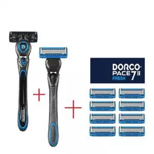 도루코 페이스7 II 면도기 핸들 2개+면도날 10입 / 벌크형