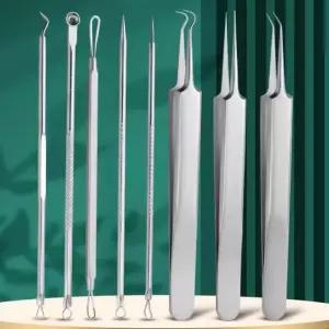 [비케이엠_62]핀셋 압출 미용도구 블랙헤드 압출기 8종