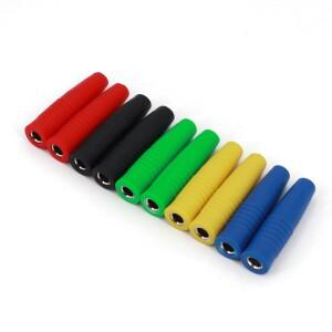 10개 황동 4mm 절연 바나나 암 잭 플러그 와이어 솔더 커넥터