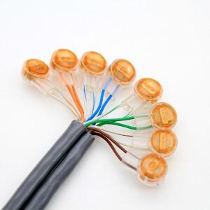 100PCS UY1 UY2 커넥터 와이어 스플라이스 K1 K2 K3 RJ45 배선 이더넷 전화 케이블 코드 네트워크 터미널