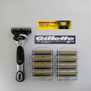 질레트 프로쉴드 옐로우 플렉스볼 전동 파워 면도기+면도날 [1+9] / 벌크형