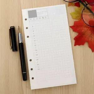 채움 6공 데일리 플래너 시간 타임 다이어리 속지 A6