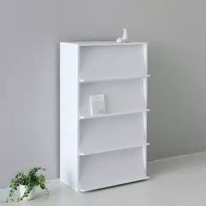 [마이모노샵][마이모노샵] 아이방 오늘의도서 깔끔한 화이트 선반겸 책장 책꽂이 (17055240)