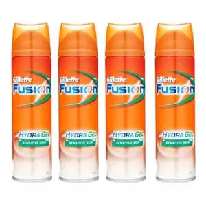 질레트 퓨전 하이드라젤 센서티브 195g x 4개