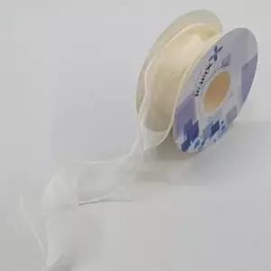 띠지 공예리본 꽃다발 선물포장 오간디 펄리본끈 아이보리