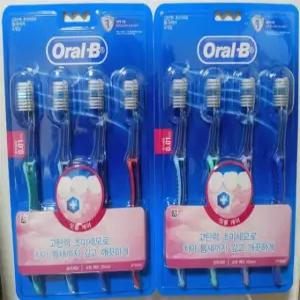 오랄비 고탄력 초미세모 틈새케어 칫솔 4개입 x 2개