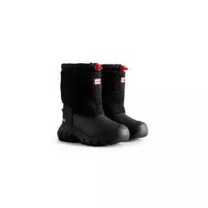 헌터 HUNTER KIDS JUNIOR 인트레피드 쉐르파 스노우부츠 - 블랙로고레드 JFT6057HERBOD 456483