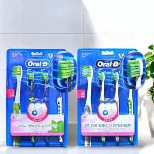 오랄비 벨벳 초미세모 인디케이터 3개입+초소형헤드 그린티 3개입