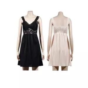 패드내장 여성 끈 원피스 슬립