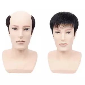 인모 남자가발 정수리 커버 자연스러운 O형 커버가발 ATe6+8euQ