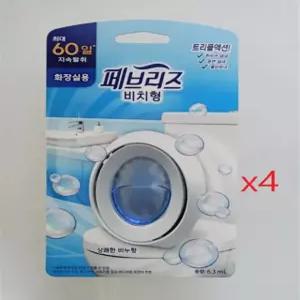 페브리즈 비치형 화장실용 방향제 상쾌한 비누향 6ml 1입 x 4개