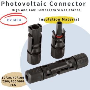 60040020010010Pcs 태양 전지 패널 커넥터 키트, PV 플러그 1000V DC 30A, MC 케이블 2.546mm²