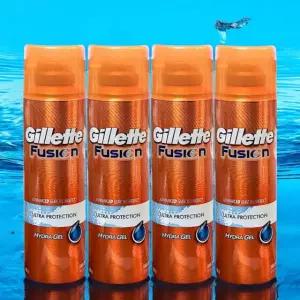 질레트 면도젤 퓨전 하이드라젤 울트라 프로텍션 4개