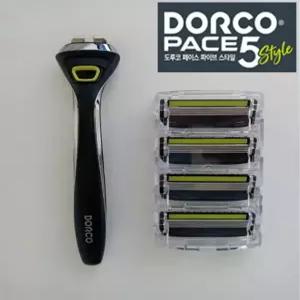 도루코 페이스5 스타일 면도기 핸들+면도날 4개입 / 벌크형