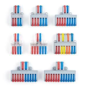 빠른 와이어 커넥터 범용 전기 케이블 푸시인 터미널 블록 도체 레버 크림프 SPL 426282 버트 홈 정션 박스